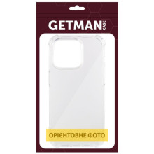 TPU чехол GETMAN Ease logo усиленные углы для Apple iPhone 17 (6.3") – Прозрачный