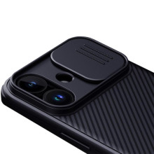 Карбонова накладка Nillkin CamShield Pro для Apple iPhone 17 (6.3") – Чорний