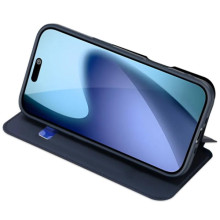 Чохол-книжка Dux Ducis з кишенею для візиток для Apple iPhone 17 (6.3") – Синій