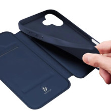 Чохол-книжка Dux Ducis з кишенею для візиток для Apple iPhone 17 (6.3") – Синій
