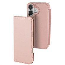 Чохол-книжка Dux Ducis з кишенею для візиток для Apple iPhone 17 (6.3") – Rose Gold