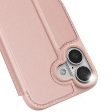 Чохол-книжка Dux Ducis з кишенею для візиток для Apple iPhone 17 (6.3") – Rose Gold