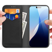 Чохол-книжка Dux Ducis Hivo для Apple iPhone 17 (6.3") – Чорний