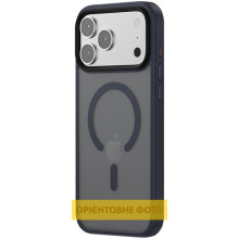 TPU+PC чохол Metal Buttons with MagSafe Colorful для Apple iPhone 17 (6.3") – Синій