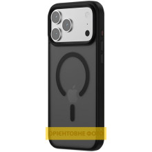 TPU+PC чохол Metal Buttons with MagSafe Colorful для Apple iPhone 17 (6.3") – Чорний