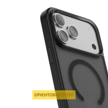 TPU+PC чохол Metal Buttons with MagSafe Colorful для Apple iPhone 17 (6.3") – Чорний