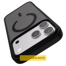 TPU+PC чохол Metal Buttons with MagSafe Colorful для Apple iPhone 17 (6.3") – Чорний