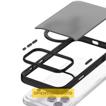 TPU+PC чохол Metal Buttons with MagSafe Colorful для Apple iPhone 17 (6.3") – Чорний
