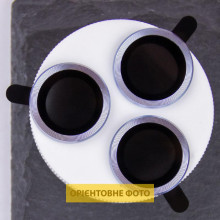 Защитное стекло Metal Classic на камеру (в упак.) для Apple iPhone 17 (6.3") – Голубой