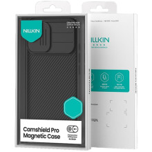 Карбонова накладка Nillkin CamShield Pro Magnetic для Apple iPhone 17 (6.3") – Чорний