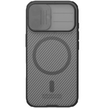 Карбонова накладка Nillkin CamShield Pro Magnetic для Apple iPhone 17 (6.3") – Чорний