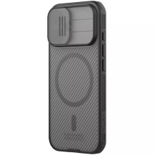 Карбонова накладка Nillkin CamShield Pro Magnetic для Apple iPhone 17 (6.3") – Чорний