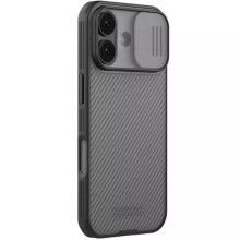 Карбоновая накладка Nillkin CamShield Pro для Apple iPhone 17 (6.3") – Черный