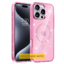 Чехол TPU Eclipse Sparkle (MagFit) для Apple iPhone 17 (6.3") – Розовый