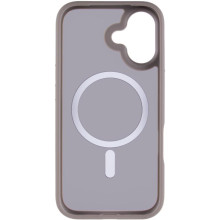 TPU+PC чехол Metal Buttons with MagSafe для Apple iPhone 17 (6.3") – Серый
