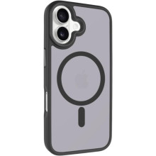 TPU+PC чохол Metal Buttons with MagSafe для Apple iPhone 17 (6.3") – Чорний