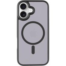 TPU+PC чехол Metal Buttons with MagSafe для Apple iPhone 17 (6.3") – Черный