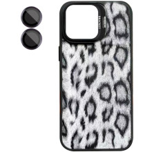 Чехол TPU+PC Wild Leopard with MagSafe and Lens для Apple iPhone 17 (6.3") – Черный