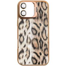 Чехол TPU+PC Wild Leopard with MagSafe and Lens для Apple iPhone 17 (6.3") – Brown