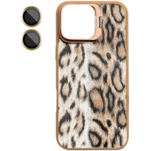 Чехол TPU+PC Wild Leopard with MagSafe and Lens для Apple iPhone 17 (6.3") – Brown