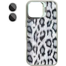 Чехол TPU+PC Wild Leopard with MagSafe and Lens для Apple iPhone 17 (6.3") – Серый