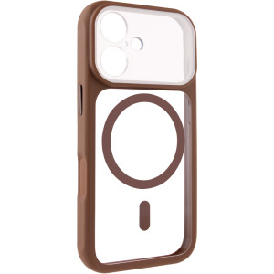 Чохол TPU+PC GETMAN Moon Clear with MagSafe для Apple iPhone 17 (6.3")