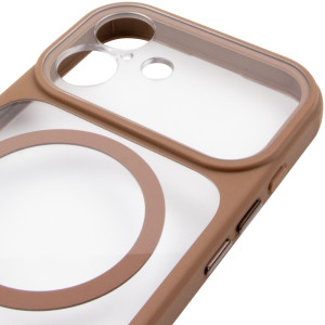 Чохол TPU+PC GETMAN Moon Clear with MagSafe для Apple iPhone 17 (6.3")