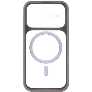 Чохол TPU+PC GETMAN Moon Clear with MagSafe для Apple iPhone 17 (6.3")