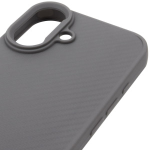 TPU чохол Carbon Protective with Magsafe для Apple iPhone 17 (6.3") – Сірий