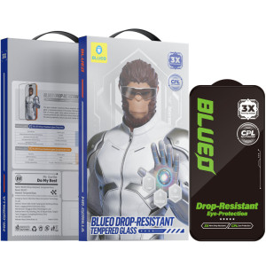 Защитное 2.5D стекло Blueo Drop-Resistant (35+ KG) для Apple iPhone 17 / 17 Pro / 16 Pro (6.3")