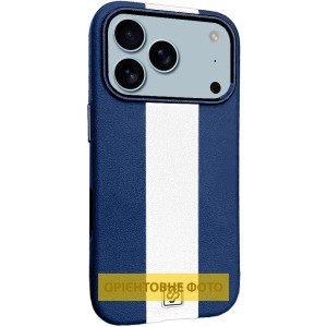 Кожаный чехол Rally with Magnetic Fit для Apple iPhone 17 (6.3") – Blue