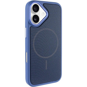 Чохол PC Textile Hybrid with Magnetic Fit для Apple iPhone 17 (6.3") – Blue