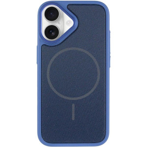 Чохол PC Textile Hybrid with Magnetic Fit для Apple iPhone 17 (6.3") – Blue