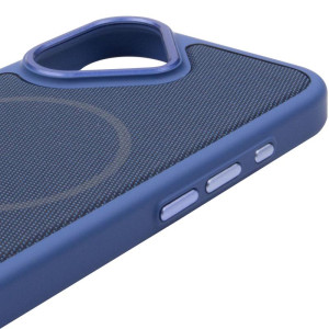 Чохол PC Textile Hybrid with Magnetic Fit для Apple iPhone 17 (6.3") – Blue