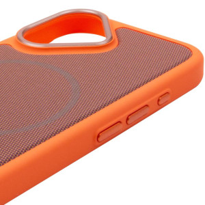 Чохол PC Textile Hybrid with Magnetic Fit для Apple iPhone 17 (6.3") – Помаранчевий