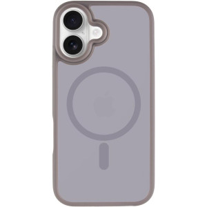 TPU+PC чехол Metal Buttons with Magnetic Fit для Apple iPhone 17 (6.3") – Серый