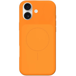 Чехол Silk Duo Color (AA) NO LOGO with Magnetic Fit для Apple iPhone 17 (6.3") – Оранжевый