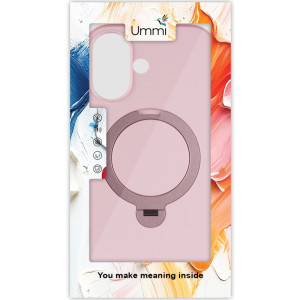 Чехол Ummi Colorful with Magnetic Fit HQ Ring для Apple iPhone 17 (6.3") – Розовый