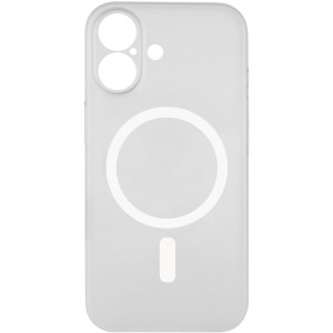 Чехол PC Slim Matte with Magnetic Fit (camera button) для Apple iPhone 17 (6.3") – Белый