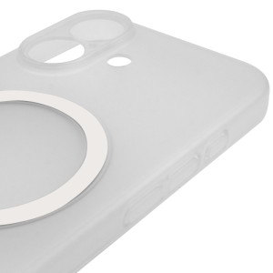 Чехол PC Slim Matte with Magnetic Fit (camera button) для Apple iPhone 17 (6.3") – Белый
