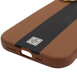 Кожаный чехол Rally with Magnetic Fit для Apple iPhone 17 (6.3") – Brown