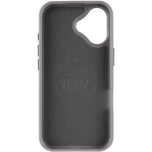 Кожаный чехол Rally with Magnetic Fit для Apple iPhone 17 (6.3") – Серый
