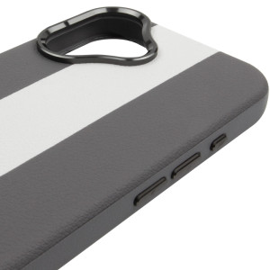 Кожаный чехол Rally with Magnetic Fit для Apple iPhone 17 (6.3") – Серый