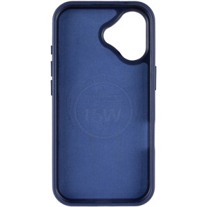 Кожаный чехол Rally with Magnetic Fit для Apple iPhone 17 (6.3") – Blue