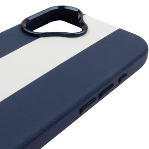 Кожаный чехол Rally with Magnetic Fit для Apple iPhone 17 (6.3") – Blue