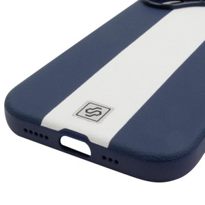 Кожаный чехол Rally with Magnetic Fit для Apple iPhone 17 (6.3") – Blue