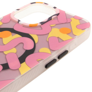 TPU чохол Pastel Chaos with Magnetic Fit для Apple iPhone 17 (6.3") – Рожевий
