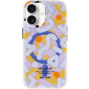 TPU чохол Pastel Chaos with Magnetic Fit для Apple iPhone 17 (6.3") – Білий