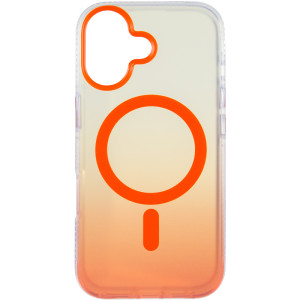 Чехол TPU+PC Phantom with Magnetic Fit для Apple iPhone 17 (6.3") – Оранжевый