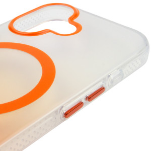 Чехол TPU+PC Phantom with Magnetic Fit для Apple iPhone 17 (6.3") – Оранжевый